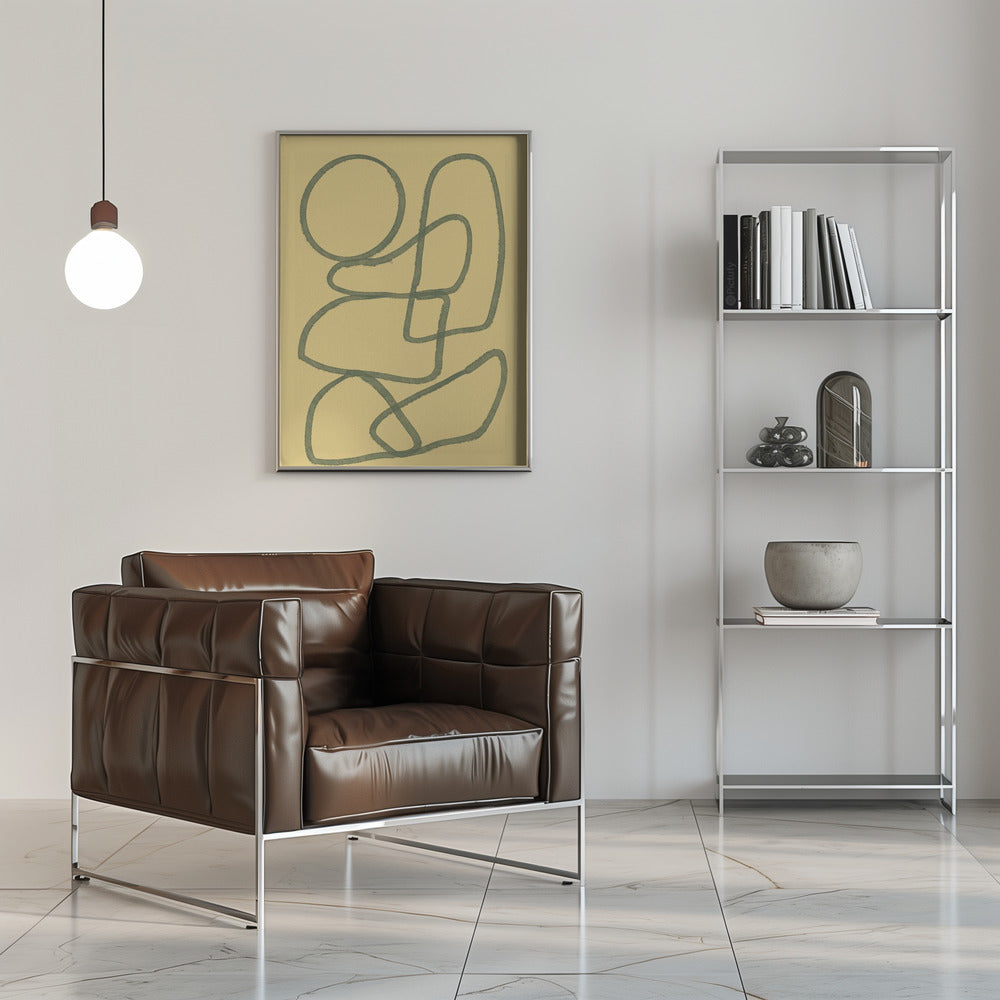 Wall art Line drawing ABSTRACT