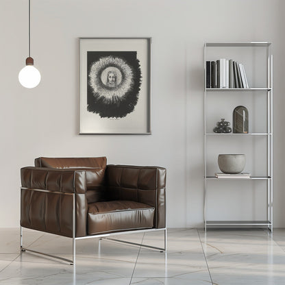 Wandkunst Und das Antlitz Christi leuchtete in der Sonnenscheibe