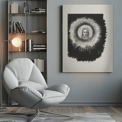 Wandkunst Und das Antlitz Christi leuchtete in der Sonnenscheibe