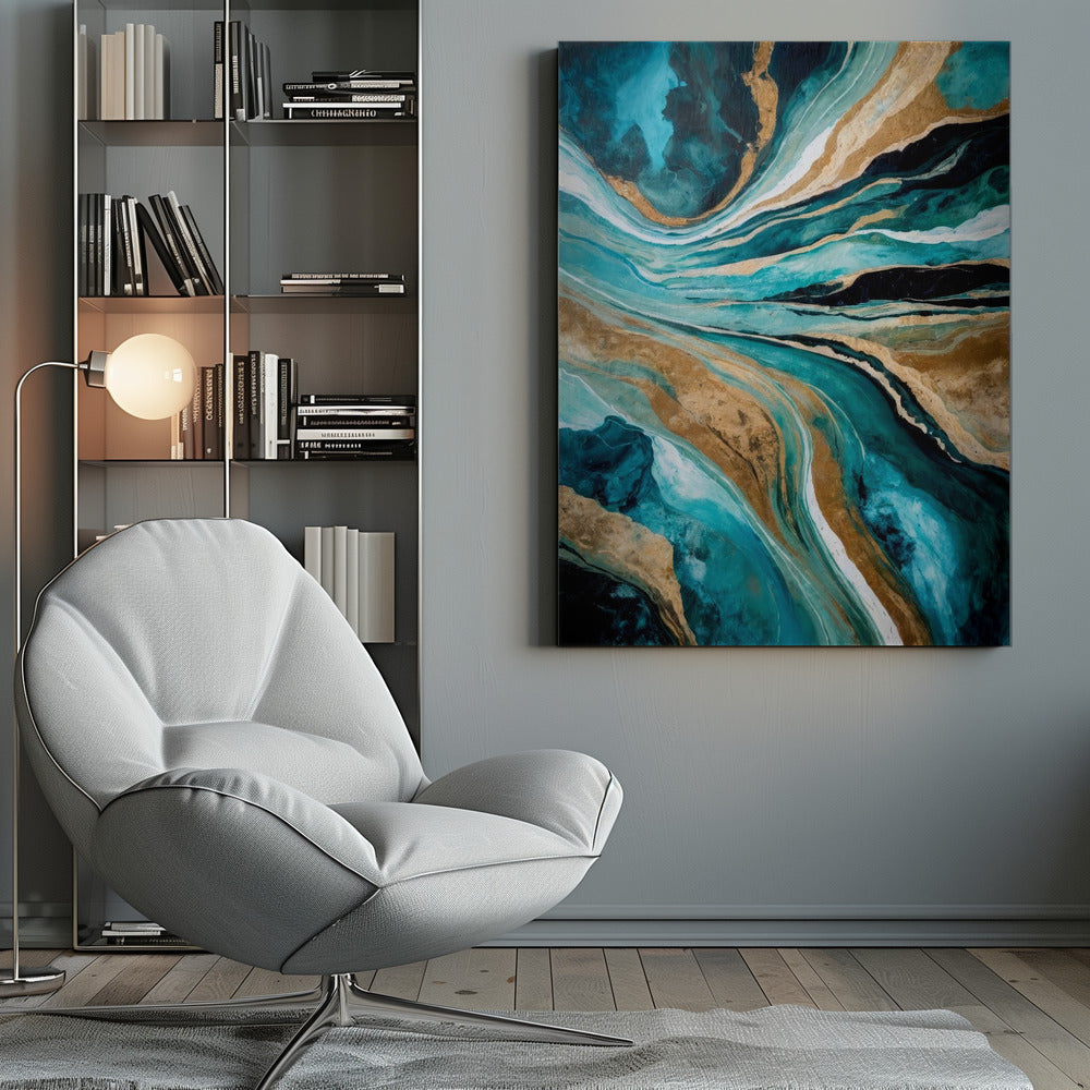 Wall art Flowing Through Time