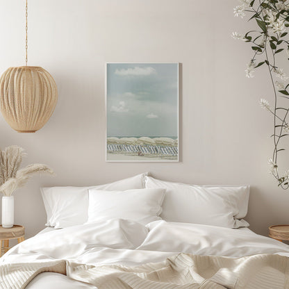 Wall art Vintage beach scene