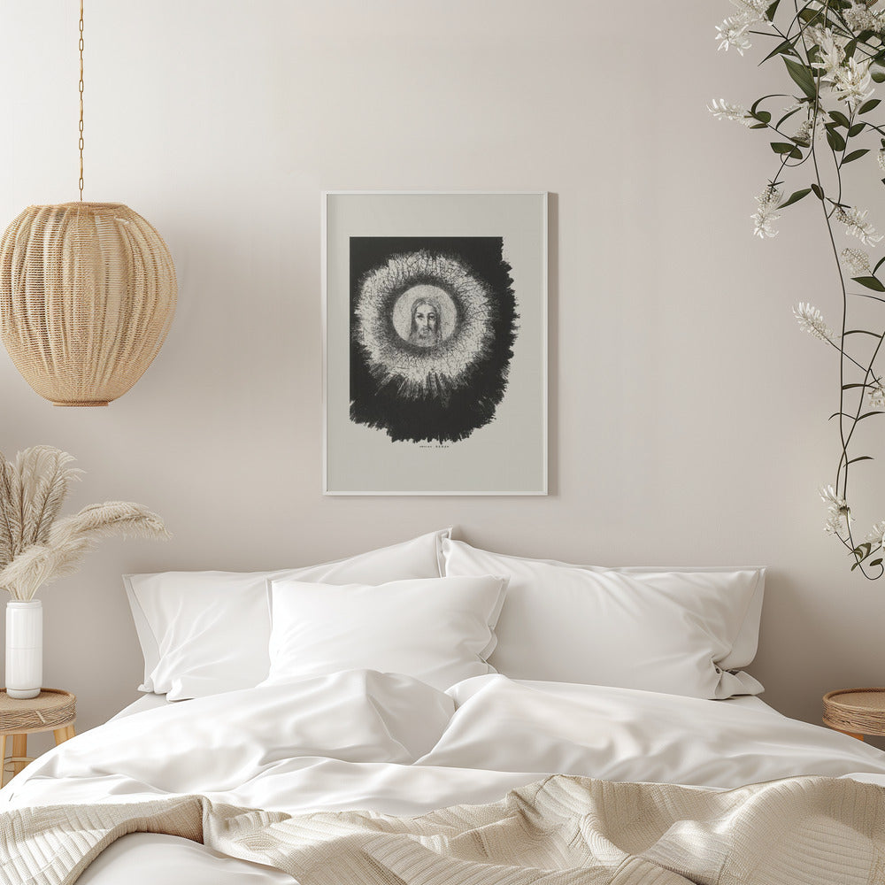 Wandkunst Und das Antlitz Christi leuchtete in der Sonnenscheibe