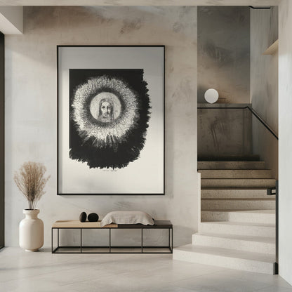 Wandkunst Und das Antlitz Christi leuchtete in der Sonnenscheibe