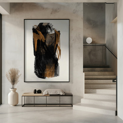 Wall art Black Figure On Neutral Background 1