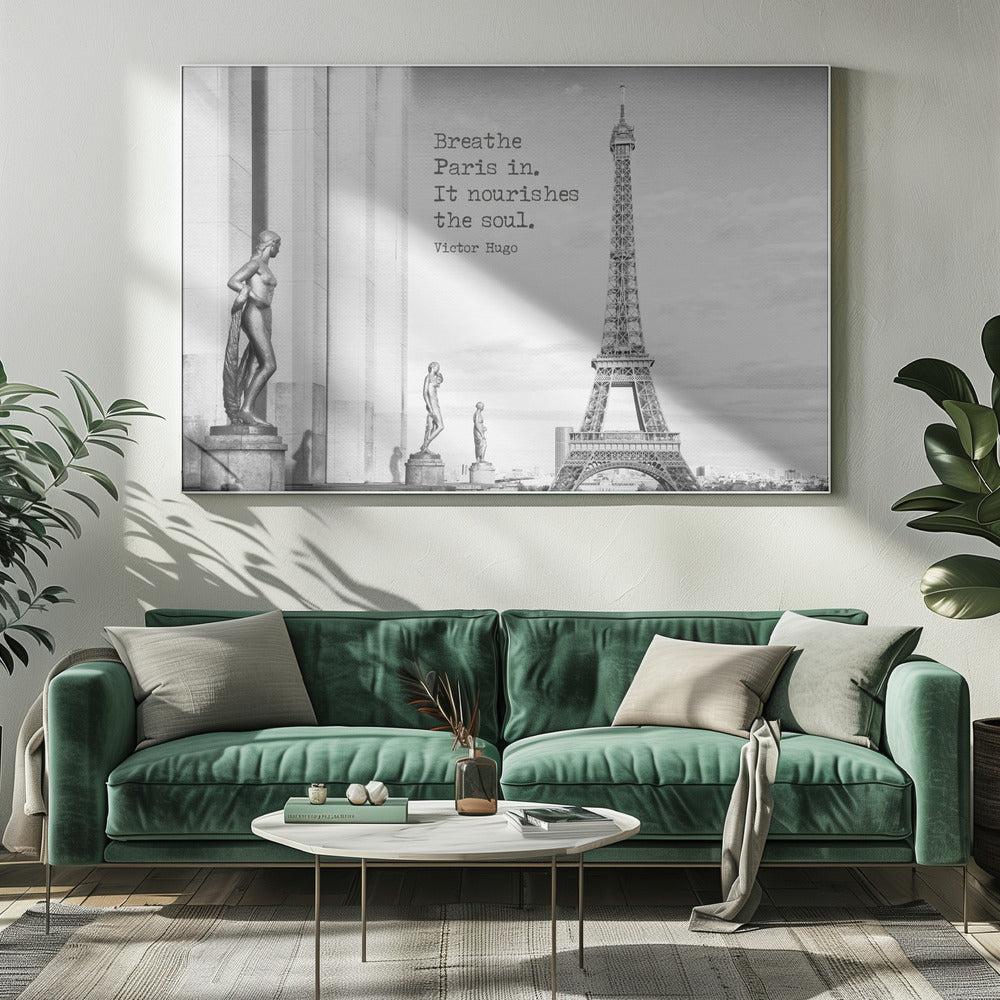 Wall art Breathe Paris in
