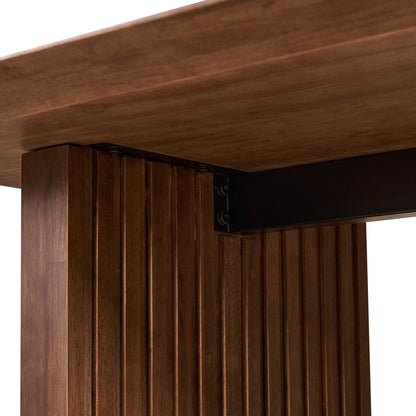 Plank 6-Seater Natural Oak Wood Dining Table