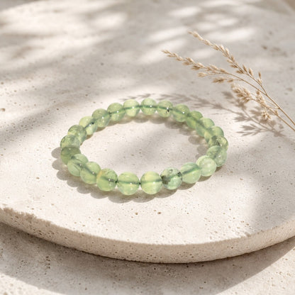 Prehnite Bead Bracelet