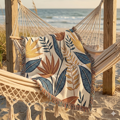 Cool floral pattern blanket 