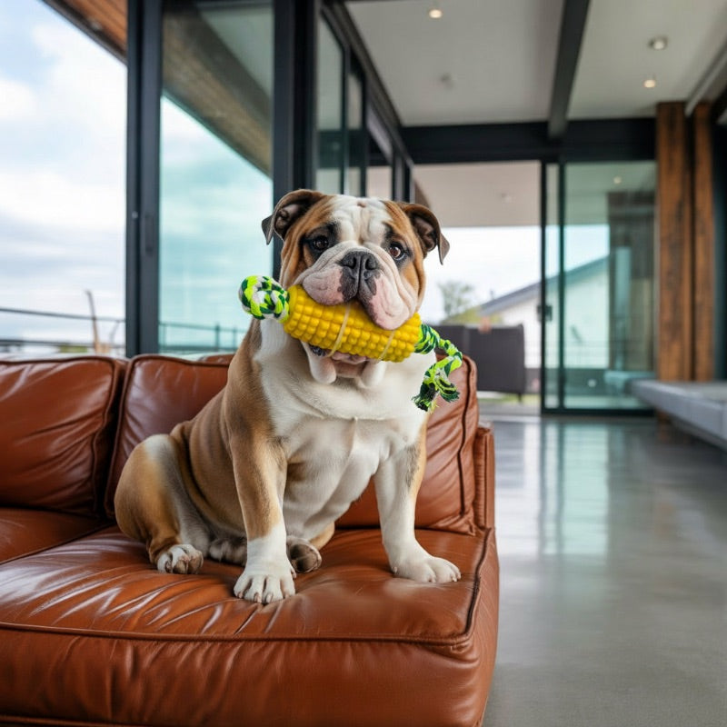 Corn Dog Chew Toy for Aggressive Chewers