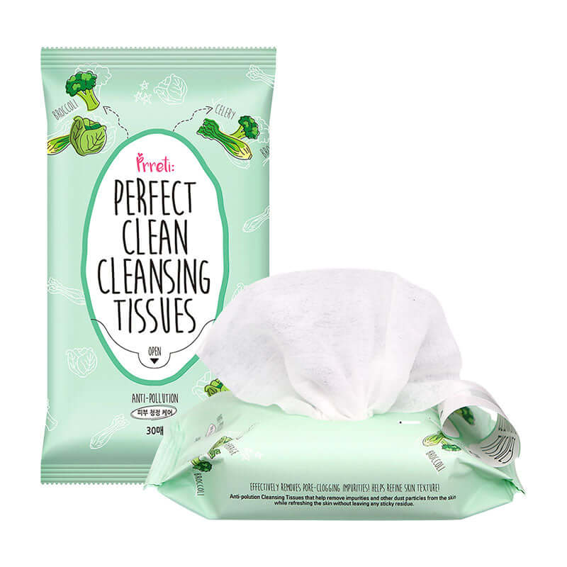 PRRETI Perfect Clean Daily Cleansing Tissues 30pcs