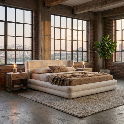 Quito King Fabric Bed