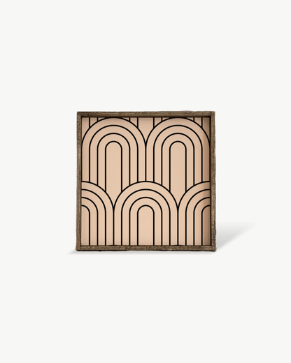 Rainbow Pattern Wood Sign