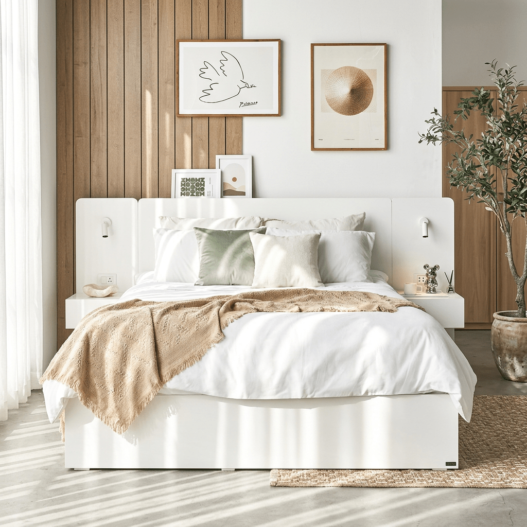 Rander Hotel Smart Bedroom Combo with Power Outlet & Reading Light