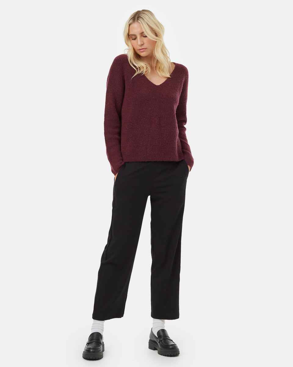 Highline Fuzzy V-Neck Sweater