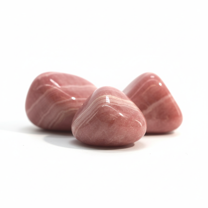 Rhodochrosite E Tumbled Stones #1 - 3 Pack - 7/8-1 1/4"