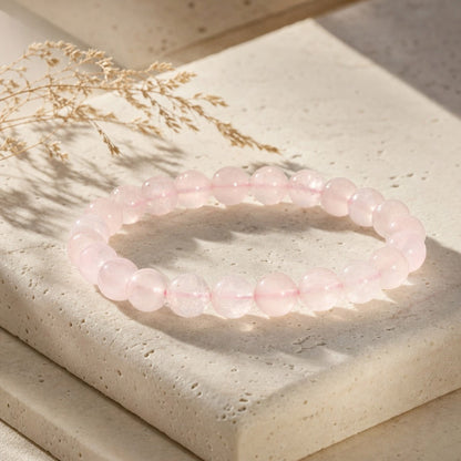 Rose Quartz Bead Bracelet