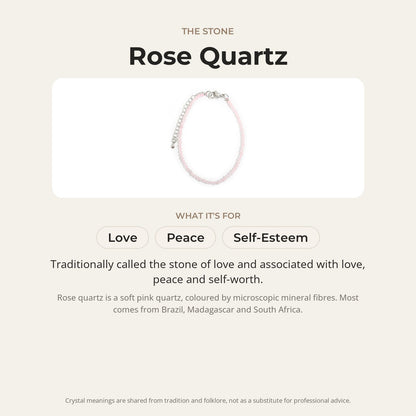 Rose Quartz Bracelet - 2-3mm