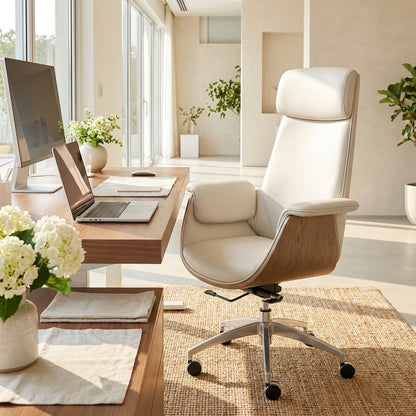 Salzburg Premium Leather Home Office Chair