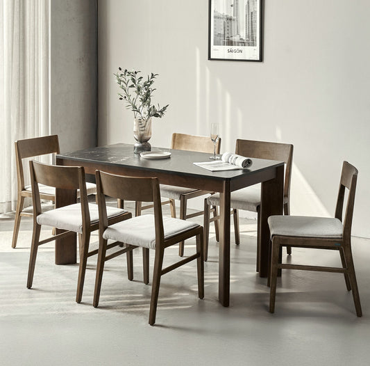 Scania Stone Dining Table Set