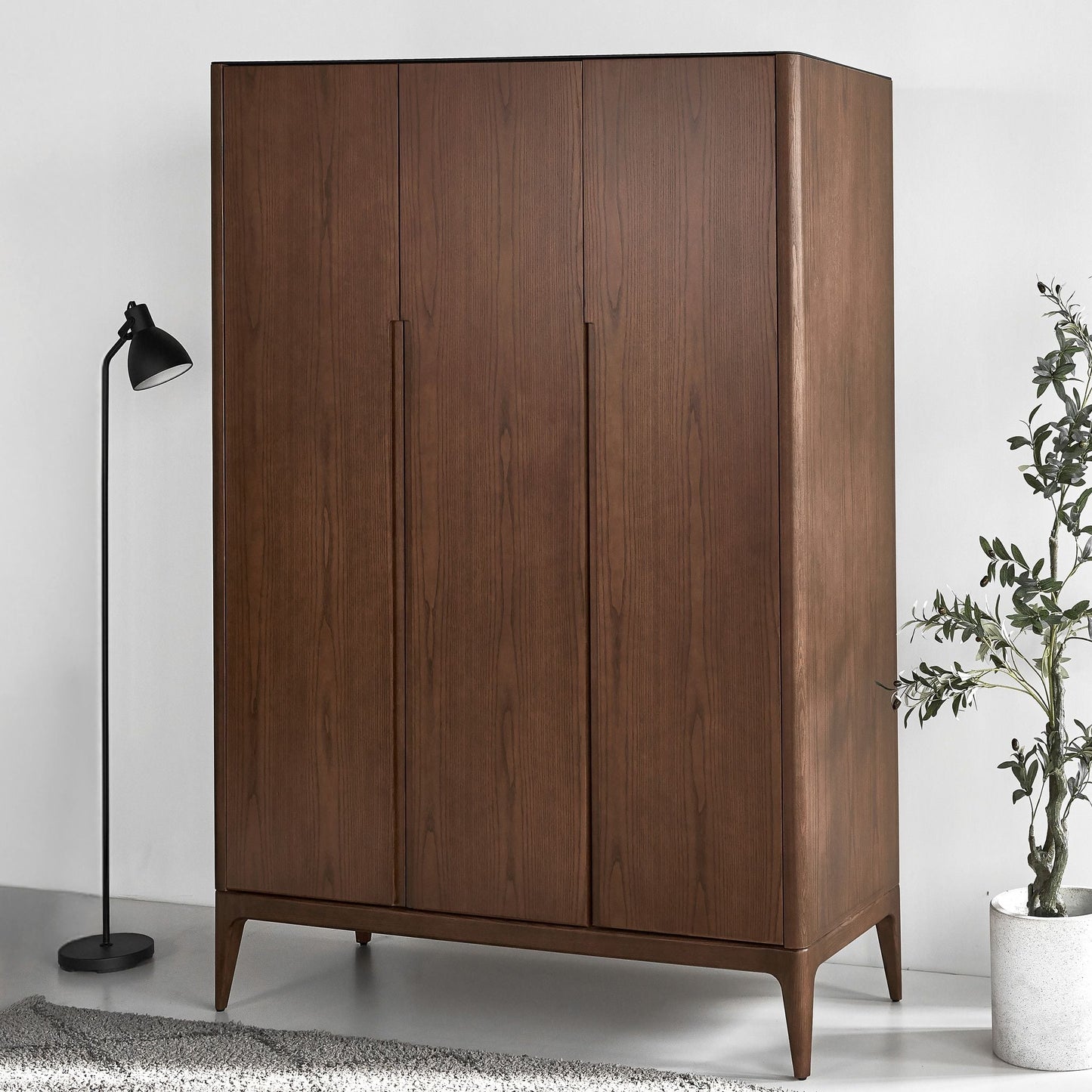 Scarlet European Ash Wood Wardrobe