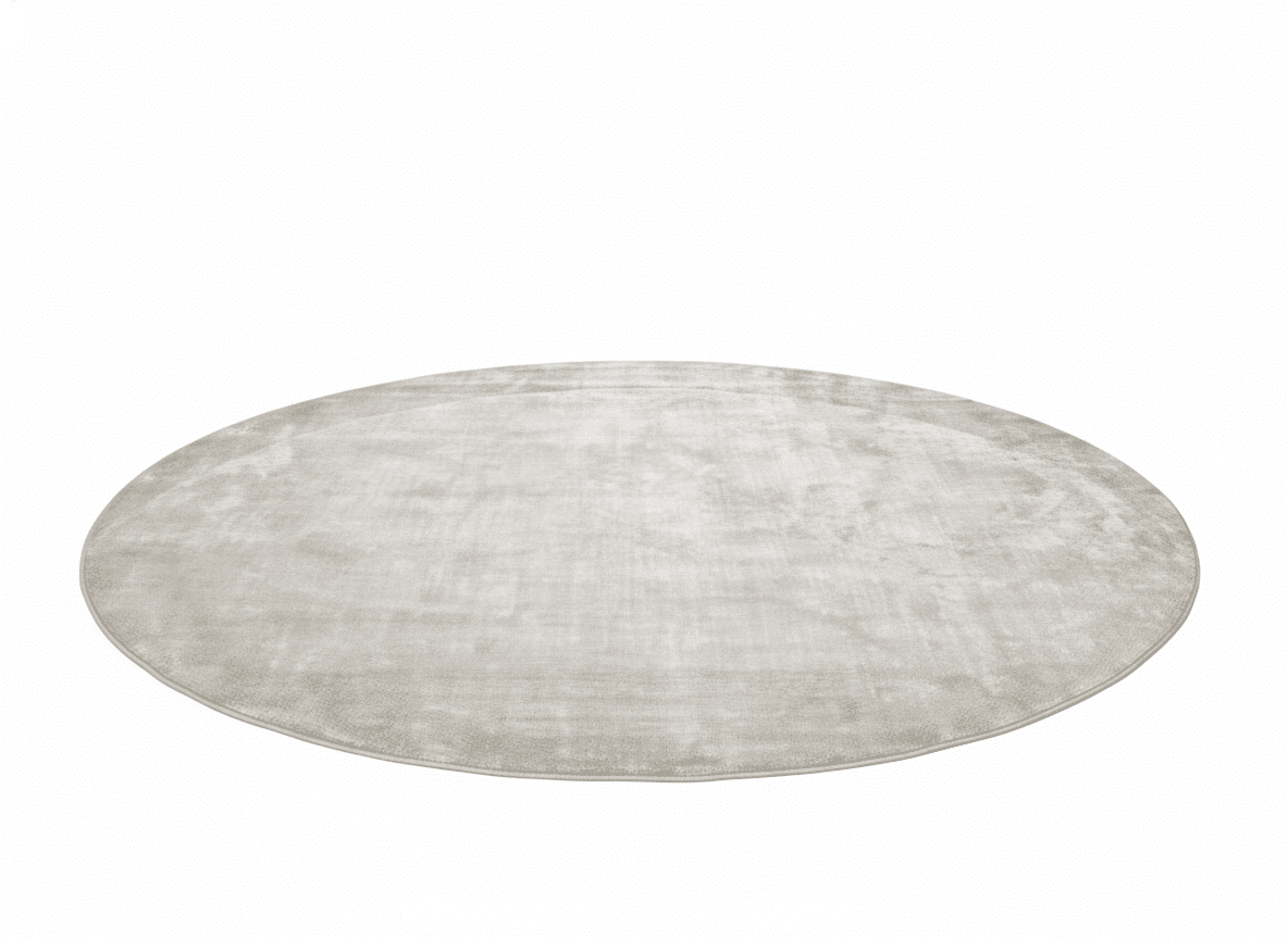Serene Circle Bamboo Silk Area Rug