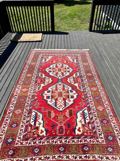 Shirin | 5' 3" x 8' 6" | Vintage Persian Meshkin Rug