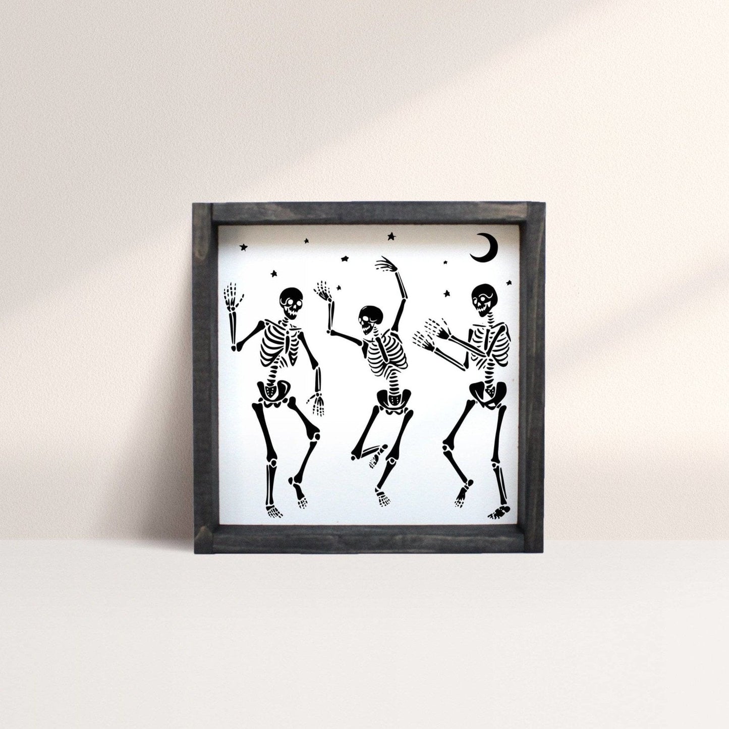 Dancing Skeletons Mini Wood Sign - AURABAGS SHOP