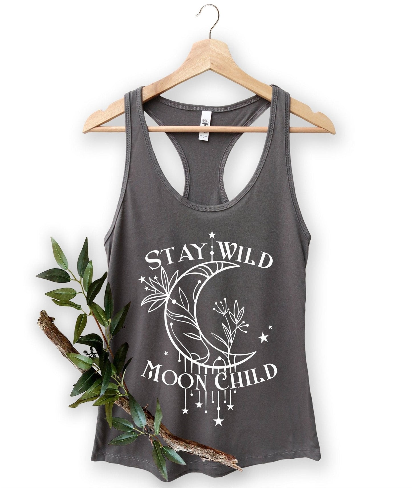 Stay Wild Moon Child Racerback Tank Top