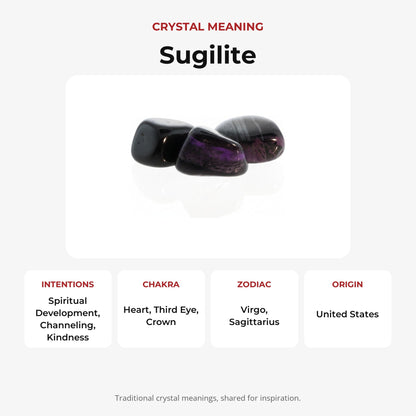 Sugilite E Tumbled Stones - 3 Pack