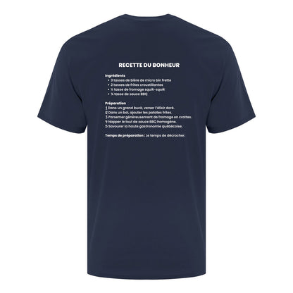 T-shirt "Recette du bonheur" imprimé