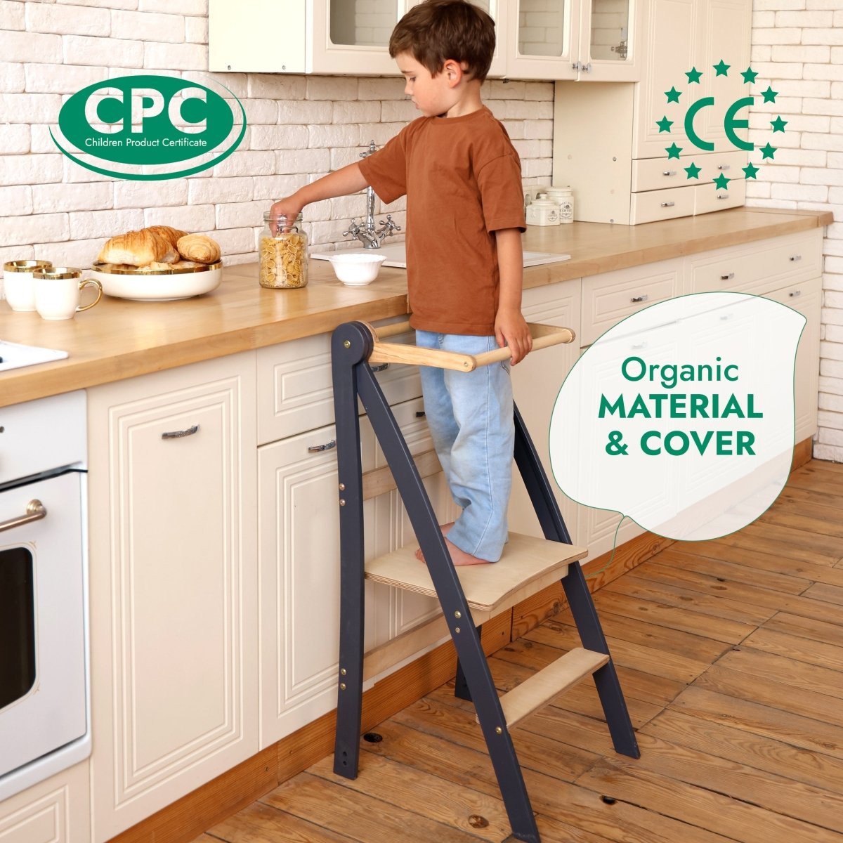Helper Tower: A Multi-functional Foldable Step Stool for Kids
