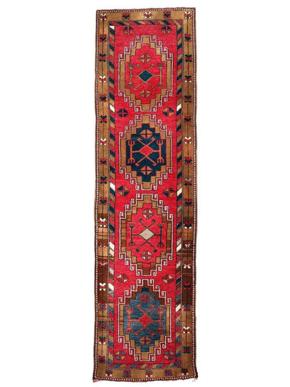 Turkish Malatya Runner Rug | 2' 9" x 10' 2"