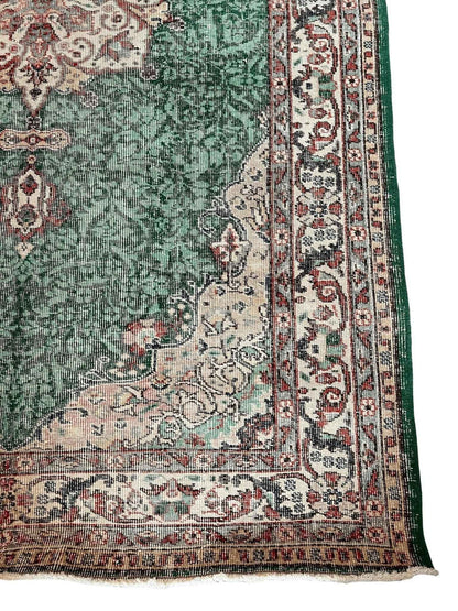 Vintage Turkish Oushak Rug | 9’ 1" x 5’ 6”