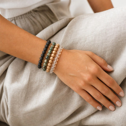 Turquoise African Round Bracelet - 8mm