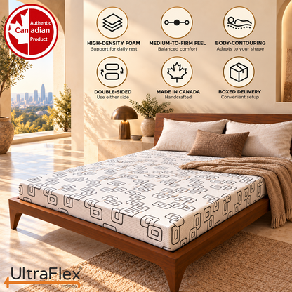 UltraFlex® DIVINE – Double-Sided High-Density Foam Mattress Made in Canada