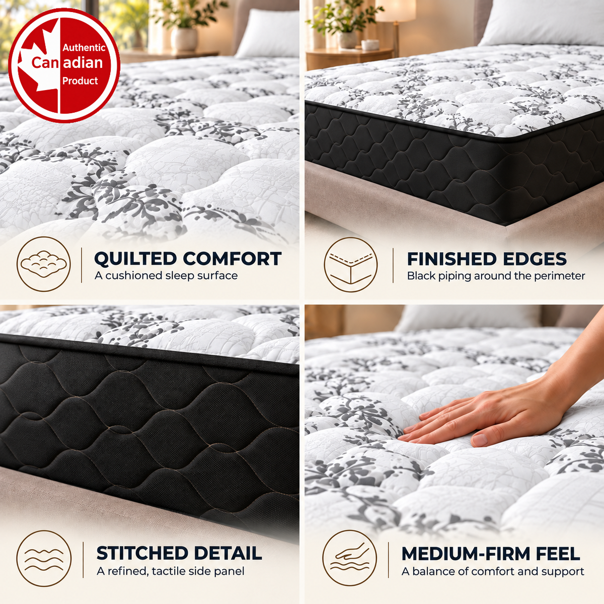 UltraFlex® ESSENCE Gel Memory Foam Mattress with Bio-Based Foam – Made in Canada
