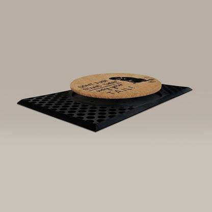 wag your tail round doormat set